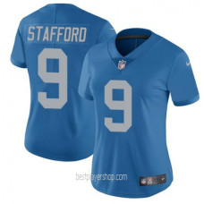 Matthew Stafford Detroit Lions Womens Authentic Alternate Blue Jersey Bestplayer